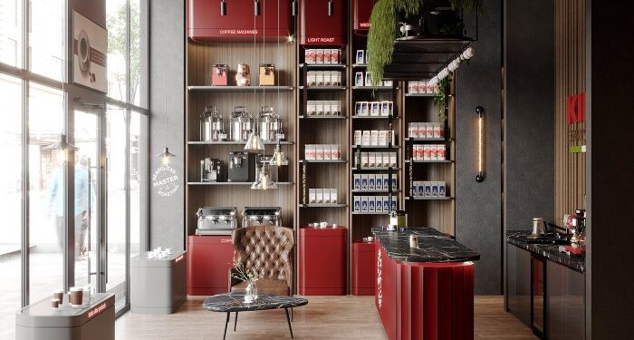 Shop interior design on Behance